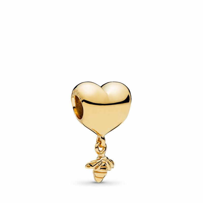 Pandora Shine™ Heart & Bee Charm Gold Egypt VL9406251